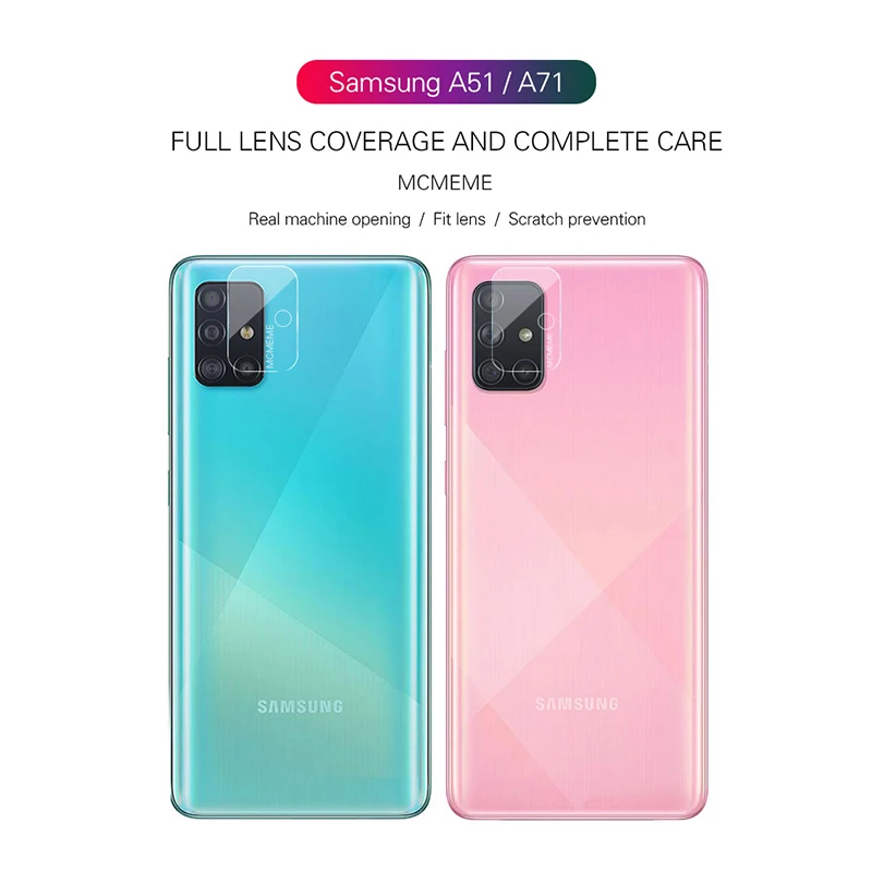 Закаленное стекло для камеры Samsung A51 защитная пленка Galaxy A71 2019 A21s A 51 71 21s A515F a715F