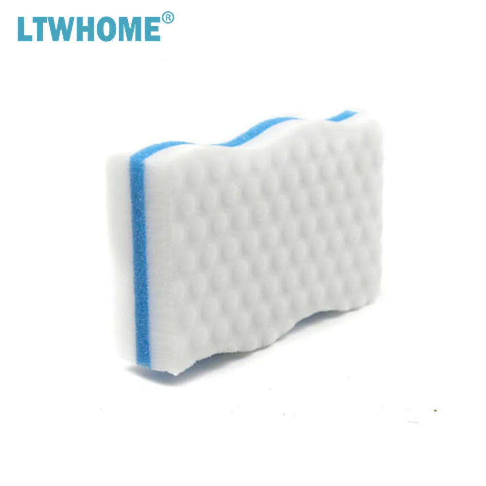 LTWHOME Волшебная двухсторонняя губка волнистого типа меламиновая