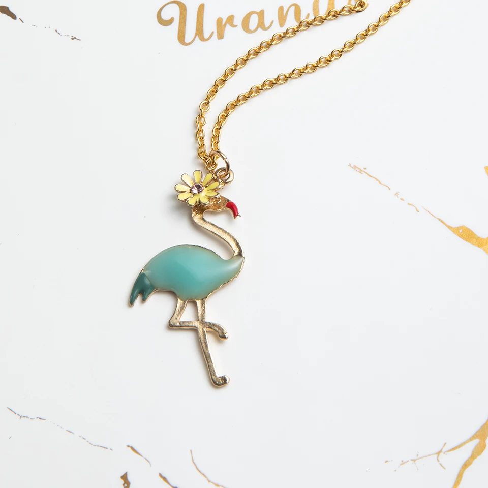 Women Necklace Cartoon Fruit Flowers Cat Sea Star Choker Necklaces&Pendants For Girls Children Gold Chain Fashion Jewelry Gifts (35)