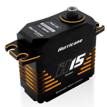 

Power HD H15 HV Brushless Steering Gear Digital Servo with Servo Arm In RC Helicopter Airplane Toys Gold