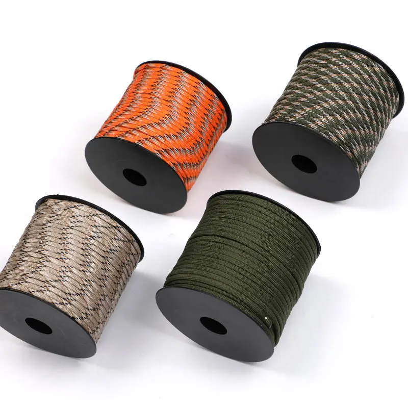 Paracord Rope 50 M 1 Roll 4 Mm 7 Stand Cores Paracord for Survival Parachute Cord Lanyard Camping Climbing Camping Rope Hiking Clothesline