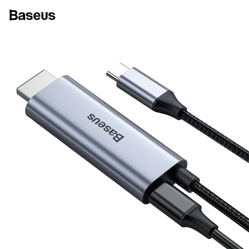  Baseus USB C HDMI Cable Type C to HDMI Thunderbolt 3 For MacBook Pro Samsung Huawei USB-C To 4K HDM