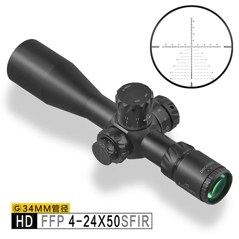 HD 4 24X50 SFIR SLT FFP IR MIL с функцией нулевой остановки обнаружения активный охотничий