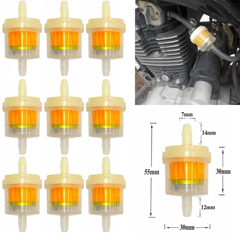 10pcs Scooter Gasoline Filter Motorcycle Gasoline Filter Accessories Portable Gasoline Filter for Magnet