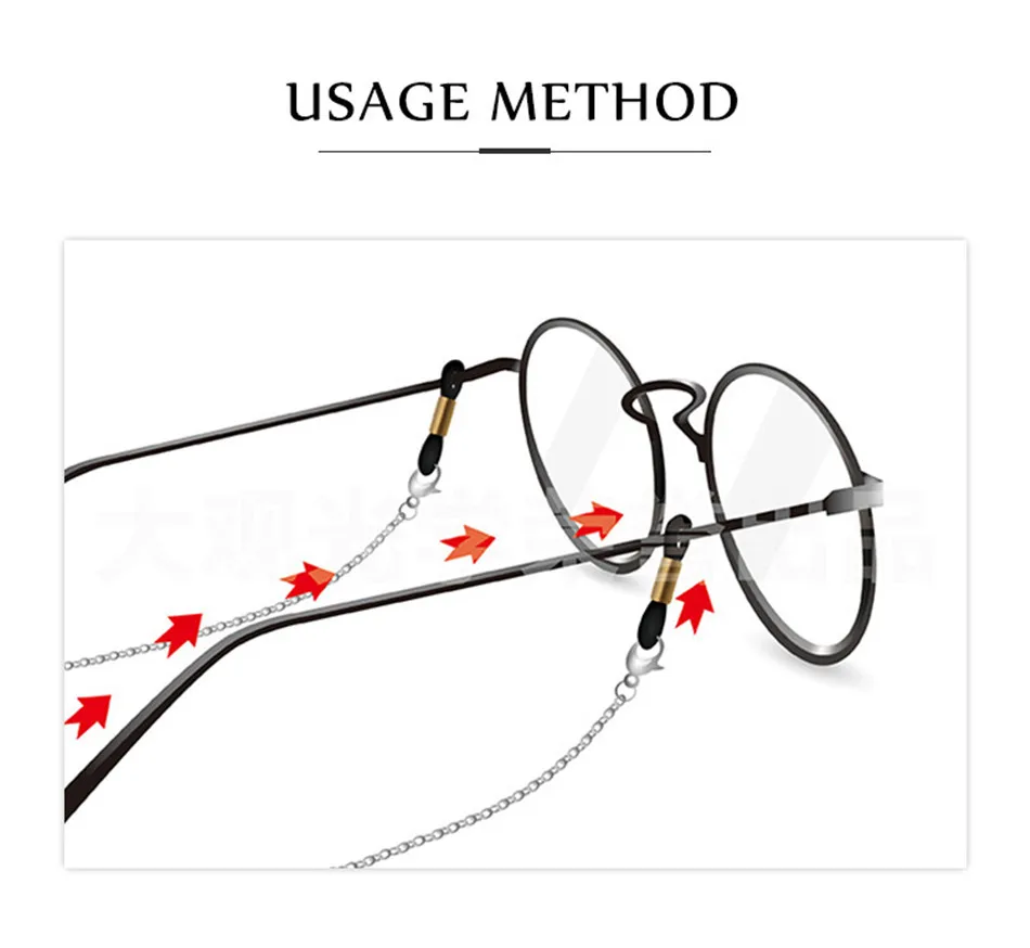 Iboode ретро солнцезащитные очки ремень с цепочкой красочный шнурок для очков фиксатор шнурок для очков шейный держатель