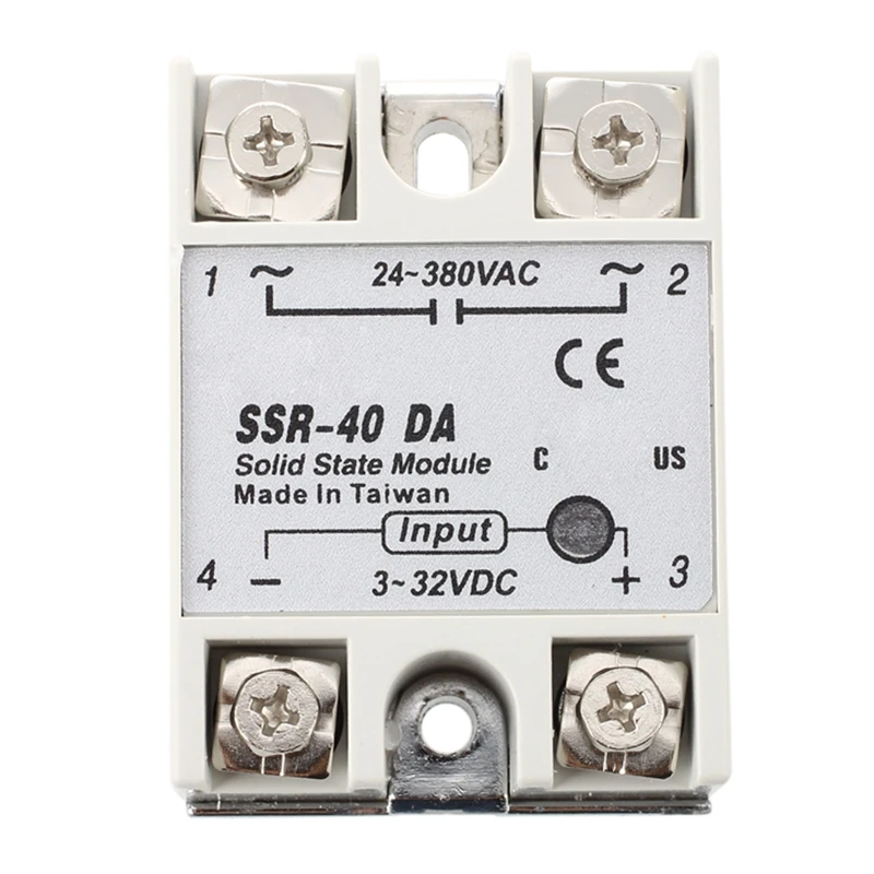 SSR-40DA твердотельные реле 3-32V DC/380 V 24-AC/40A