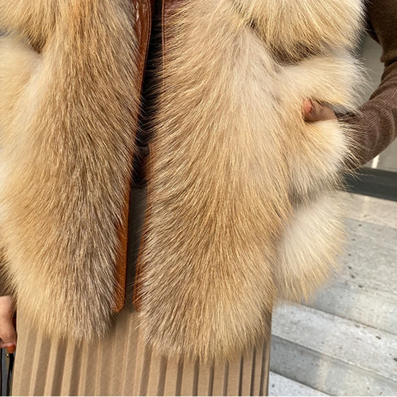 rf20205 2020 New Arrival Women's Real Gold Fox Fur