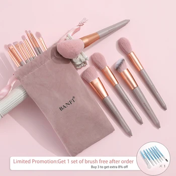 

13PCS Makeup Brushes Set With Bag Powder Foundation Blusher Highlighter Concealer Sculpting Eyeshadow Face Brushse Cosmetic kit
