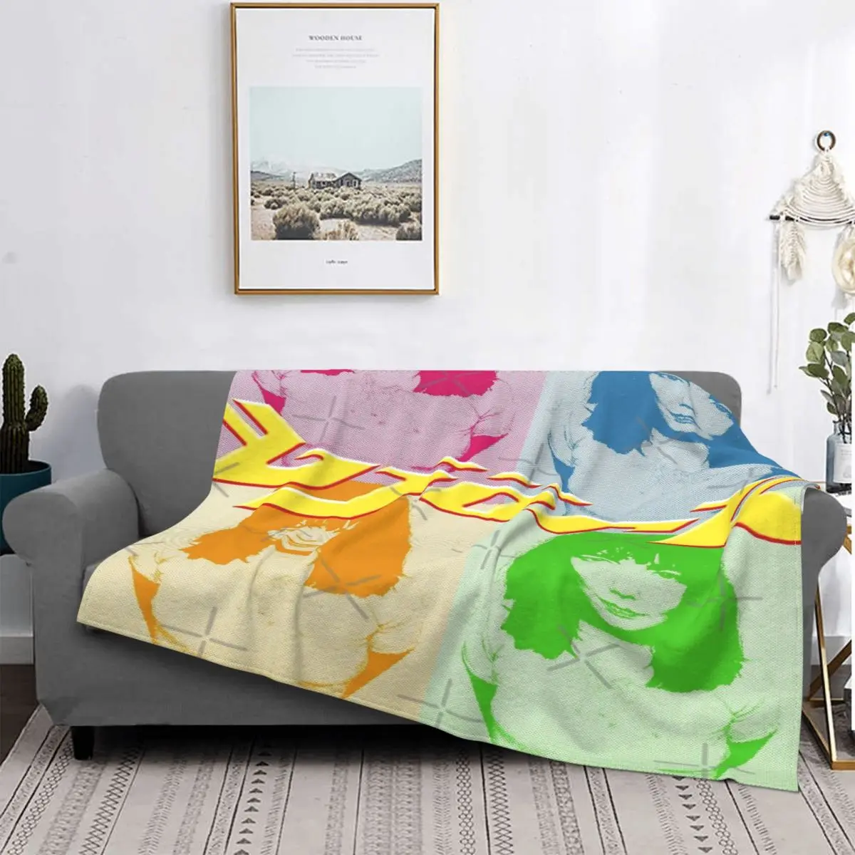 Bjerry-Manta de стиль Pop Art для cama colcha alfombra a cuadros sofah manta con капуcha verano | Дом и сад