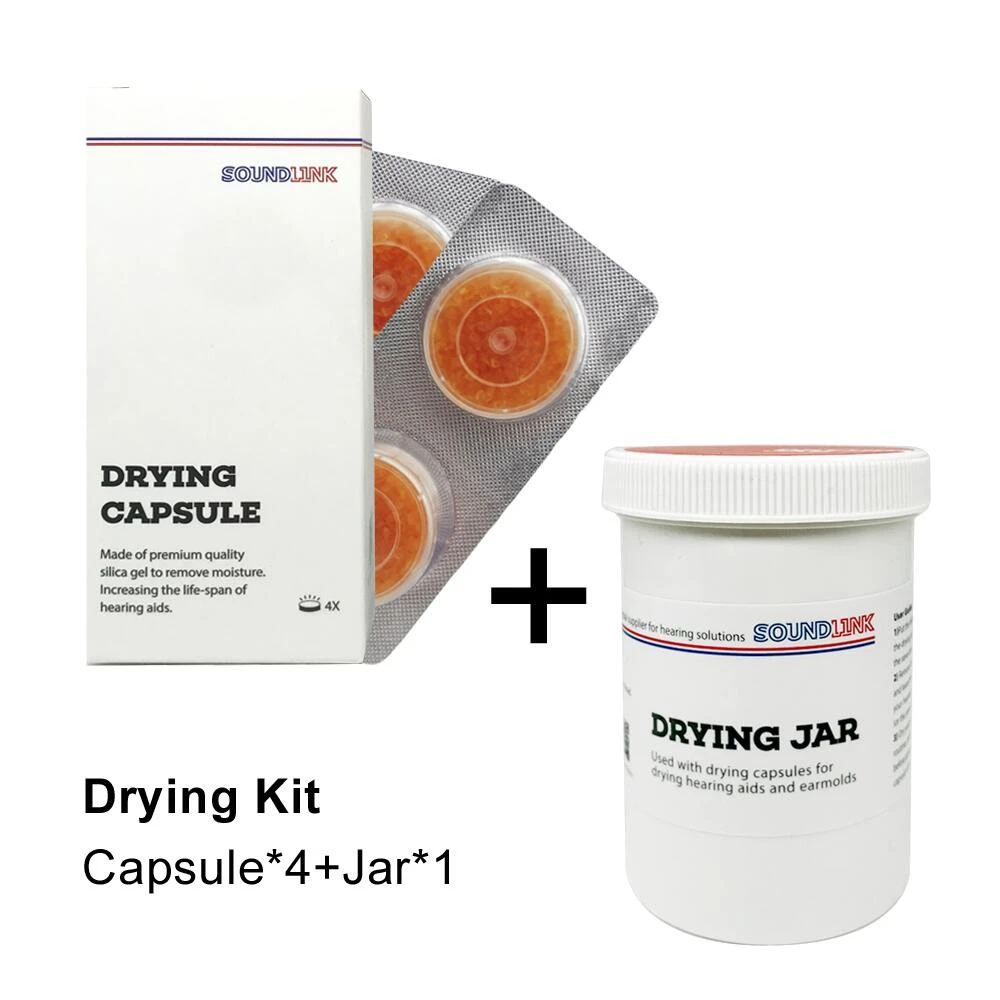 Hearing Aids Drying Kit Drying Capsule Dehumidifier Dry Cup (four