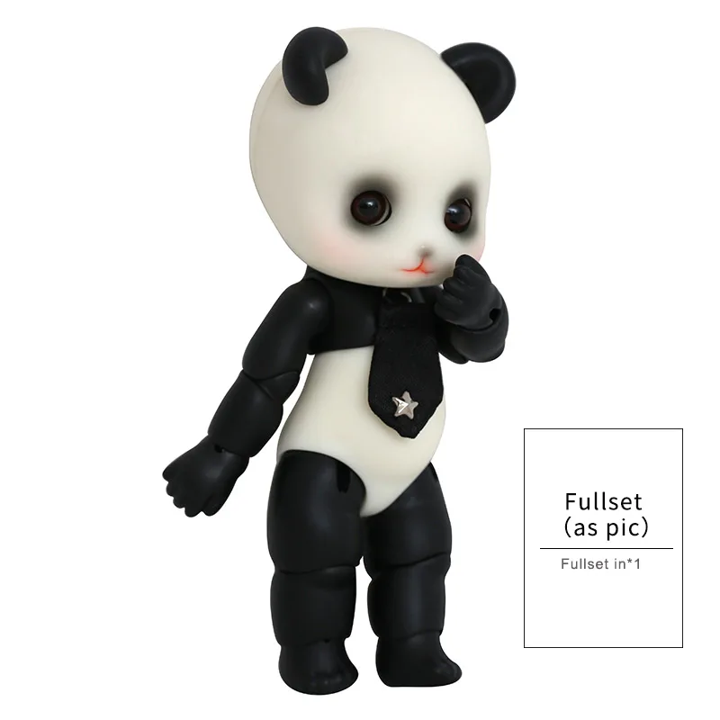 Новое поступление dollsoom Panda 1/8 эльф полимерная модель детские игрушки модные подарки на день рождения Рождество BJD SD кукла - Цвет: Fullset as pic