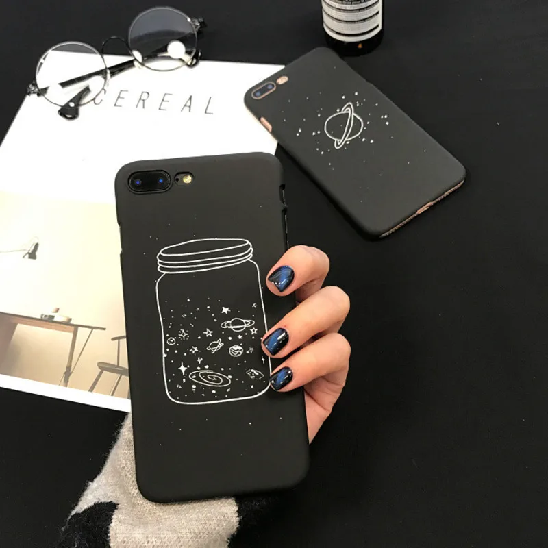 Черный креативный чехол для iPhone X XS XR XSMax 8 7 6 6S Plus жесткий с защитой от падения |