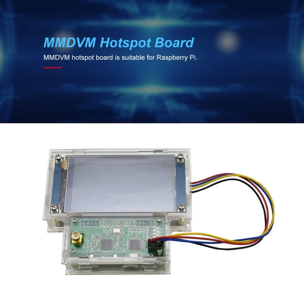 MMDVM HS Hat точка доступа Zero W+ 3," ЖК-экран+ 8G SD+ акриловый чехол для Raspberry Pi P25 DMR YSF