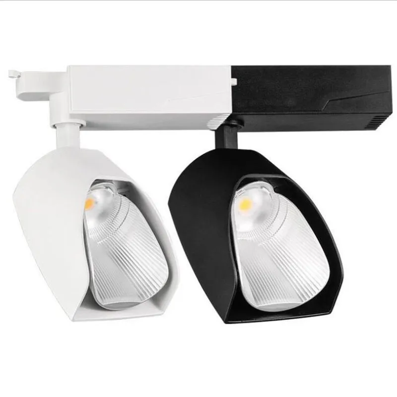 상점용 LED 트랙 조명, 스포트라이트 레일 램프, 2 3 4 와이어, 20W, 30W, 40W, 8PCs/로트