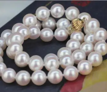 

Jewelry Free Shipping hot AAA 11-12 mm south white pearl necklace 18inch