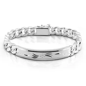 

Men's Bracelet Shiny 925 Jewelry Bracelet Fine Fashion Bracelets & Bangles For men Top Quality Wholesale and Retail