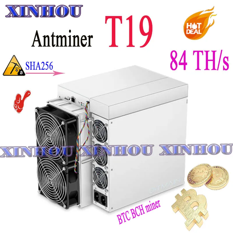 Antminer T19 84T Sha256 Asic Miner Btc Bch Miner Meglio Di S9 S19 Pro S17 T17 Z15 S19 Whatsminer M30S M31S M20S M21S A1066 A10