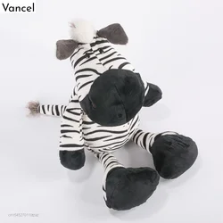 Juguete de peluche de cebra y jirafa para niños, Serie de hipopótamo, animales de peluche, juguetes bonitos para niños, regalos de cumpleaños y Navidad, novia