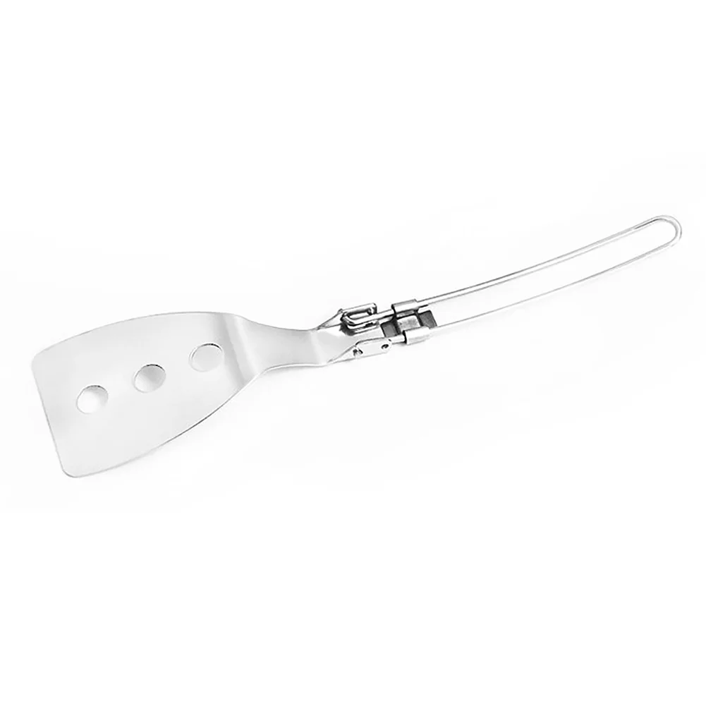 Chef Foldable Picnic Scraper Frying Stainless Steel Travel Lightweight Kitchen Spatula Portable Outdoor Tableware Space Saving
