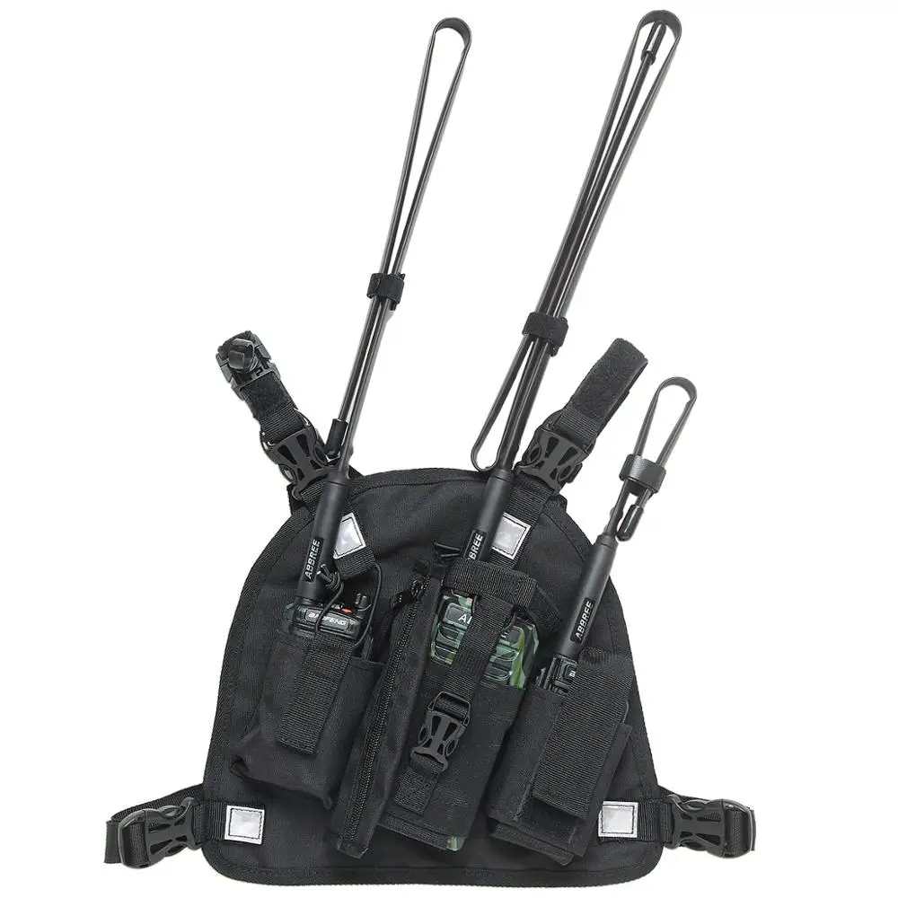 Нагрудная Передняя сумка ABBREE кобура для переноски Baofeng UV-5R UV-82 UV-9R Plus BF-888S TYT Motorola