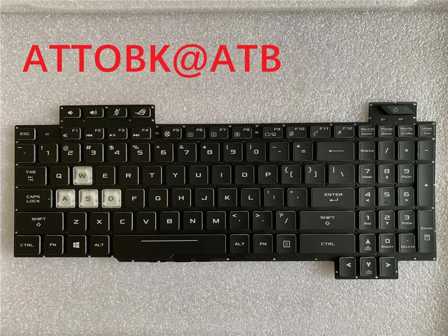 Teclado do Portátil Russo Inglês para Asus Rog Strix Scar ii S5c S5cm Gl504 Gl504gs Gl504gv Gl504gm Teclado com Luz de Fundo Novo - Imagem 6