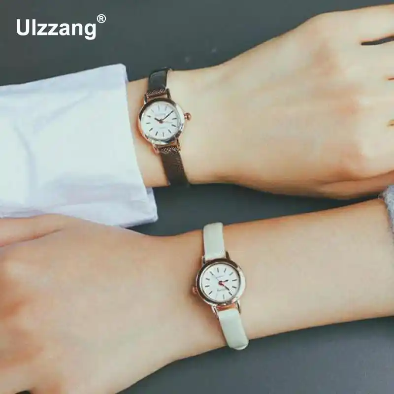 Ulzzang Small Dial Vintage Leather 