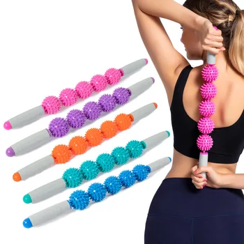 M3 Body Massage Stick with 5 Spiky Ball 360 Degree Rotation