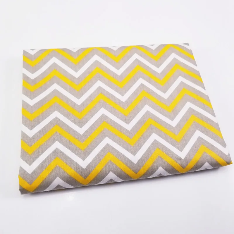 yellow Stripe Серия животных, печать, хлопок, саржевый материал, ткань, дышащая, сделай сам, шитье, стежка, домашний текстиль, ткань для рукоделия, хлопок, ткань - Цвет: yellow Stripe