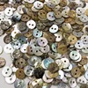 50 pcs 9mm Natural Shell Sewing Buttons Color Japan Mother of Pearl MOP Square Shell 2 Hole PT299 1