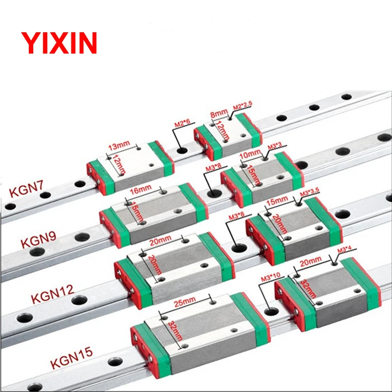 MGN7 MGN12 MGN15 MGN9 L 100 200 350 500 600 800 мм миниатюрные линейные рельсы горка 1 шт. MGN