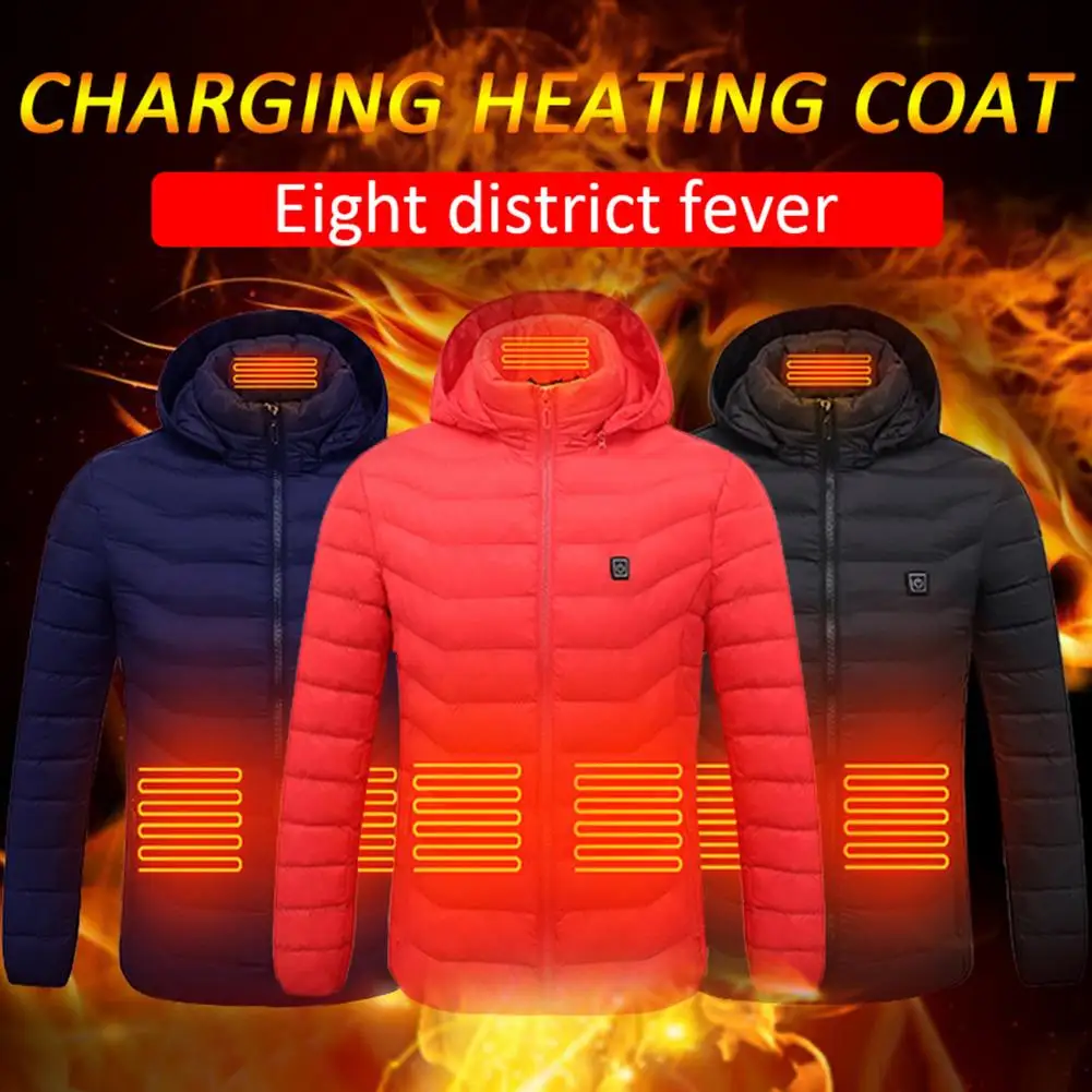 Veste chauffante Hiver Extérieur Chaud Électrique Manteau