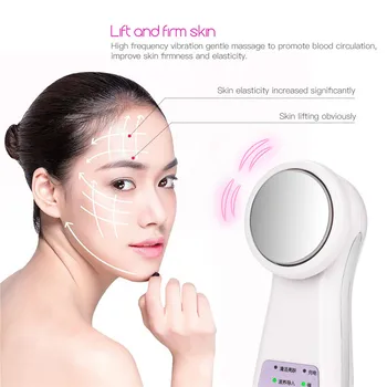 

Facial Mesotherapy Electroporation RF Radio Frequency LED Photon Face Lifting Tighten Wrinkle Removal Skin Care Face Massager
