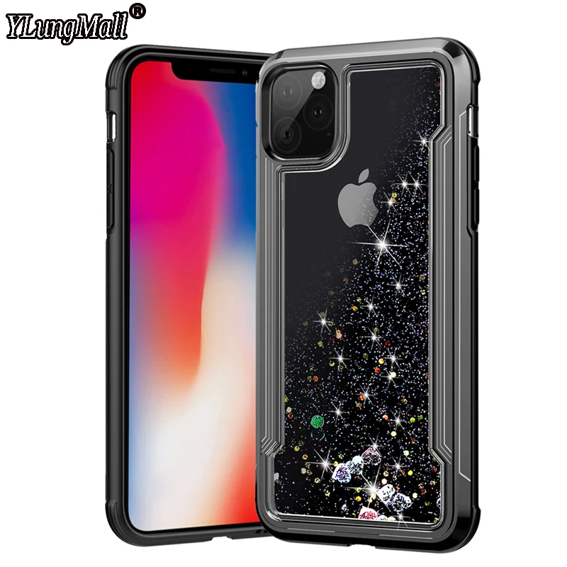 

Plating Quicksand Case for iPhone 11 Pro 2019 X Xs Max 7 8 Plus Case iPhone XR Cases 360 Glitter Bling Liquid Full Protect Cover
