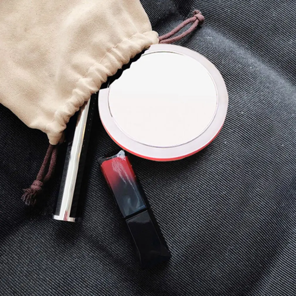 Wireless Charging Mirror Led Smart Makeup Mirror Portable Makeup Mirror 360 Degree Ring Fill Light Makeup Mirror