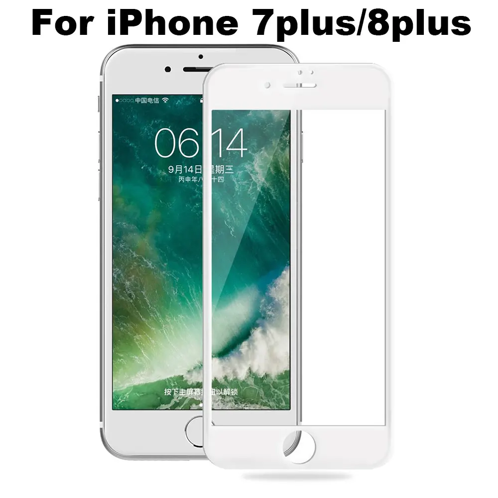 3D полное покрытие из закаленного стекла для iPhone 11 Pro Max X XS XR 8 Plus 7 6 6S iPhone11 защита экрана защитные аксессуары для телефонов - Цвет: For 7plus 8plus