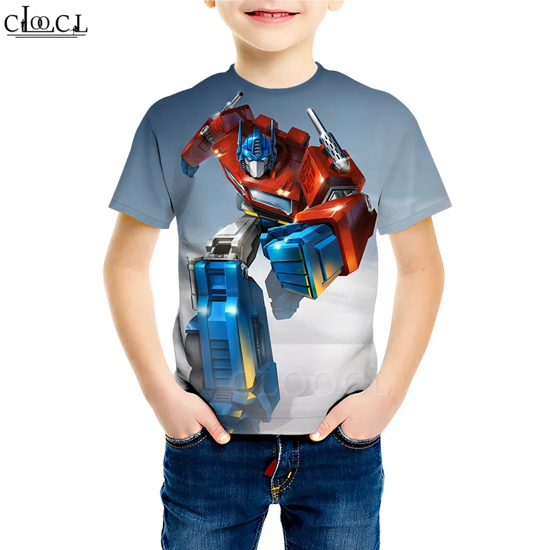 Kids T shirt 22 Одежда для маленькой дочки; футболка с рисунком супергероя Бамблби; футболки с короткими рукавами и 3D принтом для мальчиков и девочек; Повседневные детские топы для малышей - Цвет: Kids T shirt 22