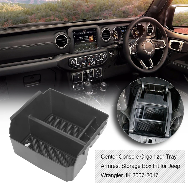 Черный ящик для хранения ABS пластик салона автомобиля для Jeep Wrangler JK 2011