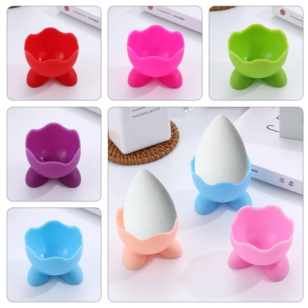 Силиконовый держатель для пудры мягкий сушки легко носить с собой косметический