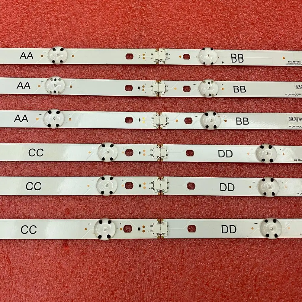 12 PCS/set LED backlight strip for LG 65UJ634V 65UJ6300