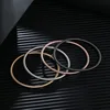 HuPo.HuTu.  Stylish And Simple Personality Diameter 3mm Spring Coil Bracelet Men Screw Head Open Carbon Steel Bracelet Women 2
