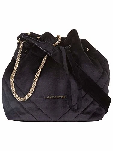 Lancaster Actual Velvet Couture Treasure Borsa a Secchiello Nero