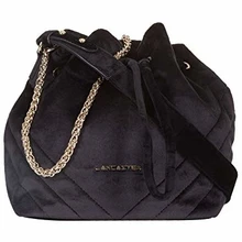 Lancaster Actual Velvet Couture Treasure Borsa a Secchiello Nero
