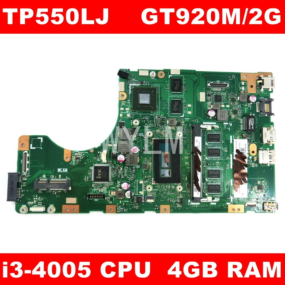  TP550LJ motherboard GT920M/2G i3-4005 CPU 4GB RAM mainboard For ASUS TP550 TP550L TP550LD TP550LN L