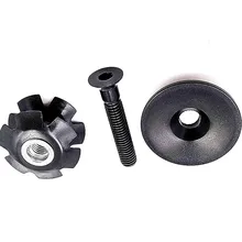 

Bicycle Star Nut Top Cap Bolt Black For 1-1/8\" 28.6mm Steerer Diameter Bike Front Fork Tube Part