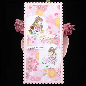 

ZFPARTY Nesting Scalloped Slimline Frames Metal Cutting Dies Stencils for DIY Scrapbooking Decorative Embossing DIY Paper Cards