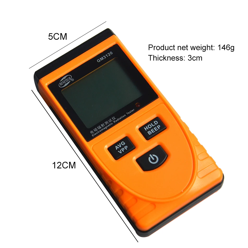 GM3120 electromagnetic radiation detectors, electromagnetic measuring instruments, household radiation monitor
