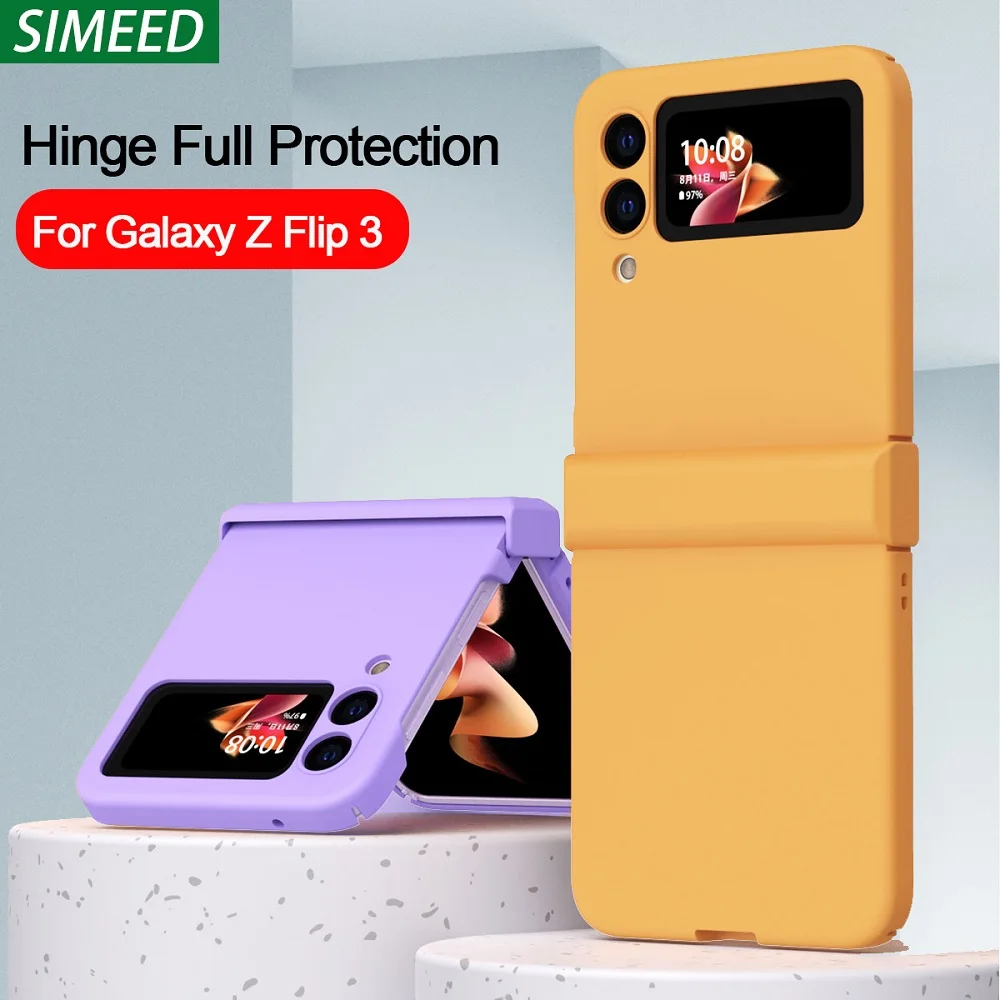 For Samsung Galaxy Z Flip 3 5g Case Hinge Full Protection Ultra Thin