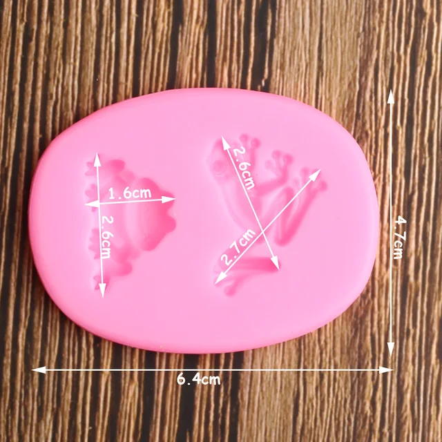 3D Béka Varangy Szilikon Penész Állatok Fondant Penészek Barkácsparti Torta Dekorációs Szerszámok Cukorkapolimos Agyag Csokoládé Gumpaste - Image 2