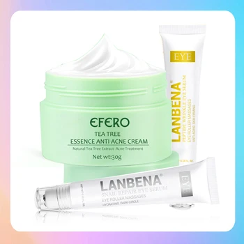 

Acne Cream Tea Tree Essence Anti Acne Treatment Spots Whitening Skin Care Oil Control Shrink Pores Anti Aging Repair Face Cream