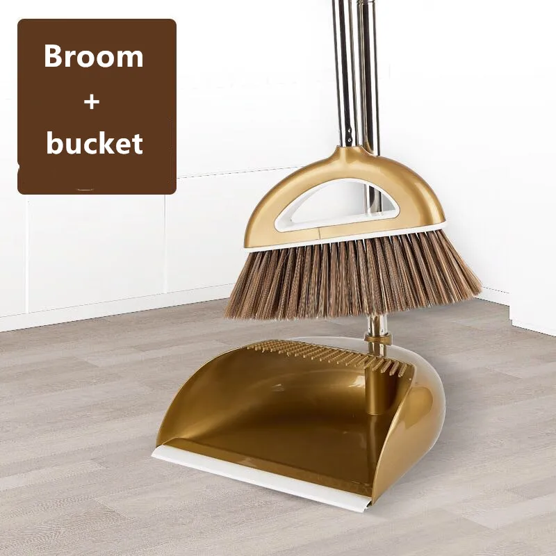 2020 Broom and Dust Set Upright Standing Bucket With Extendable